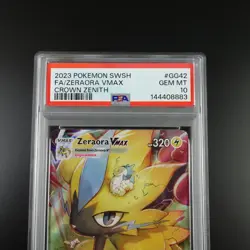 PSA 10 Zeraora Vmax GG42/GG70 Pokemon Crown Zenith Holo Graded Card - Image 2