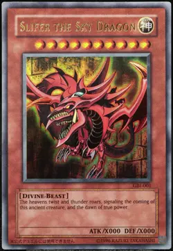 Yu-Gi-Oh! Slifer The Sky Dragon GBI-001 Ultra Rare [EX] God Promo | EN 2000 - Image 1