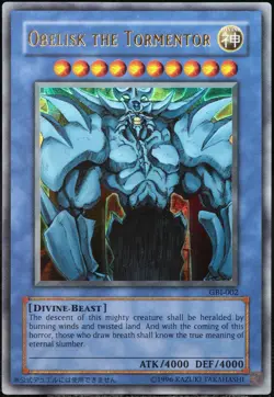Yu-Gi-Oh! Obelisk The Tormentor GBI-002 Ultra Rare [EX] God Promo | EN 2000 - Image 1