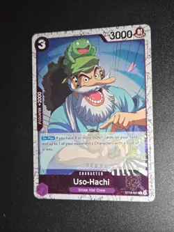 Uso-Hachi ST18-001 Holo PRB02 One Piece Card Game TCG NM English - Image 1