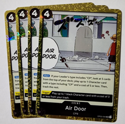AIR DOOR OP03-094 UC PIRATE FLAG FOIL PRB-01 ONE PIECE TCG ENGLISH X4 - Image 1
