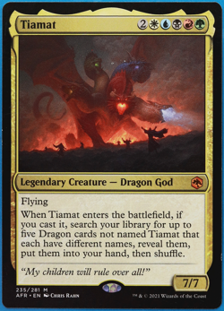 Tiamat Adventures in the Forgotten Realms NM Mythic Rare CARD (501833) ABUGames - Image 1
