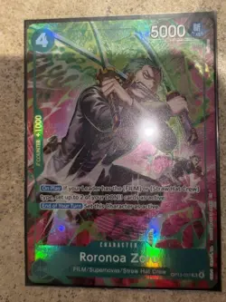 One Piece OP15 Roronoa Zoro OP13-037 TR Foil - Adventure On Kami's Island Eng - Image 3
