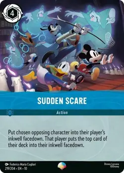 1x Sudden Scare - 219/204 - Epic - Holofoil NM-Mint Disney Lorcana: Whispers in - Image 1