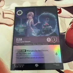 Frozen Elsa-Exploring the Unknown Character Card #208/204 FOIL Disney Lorcana - Image 1