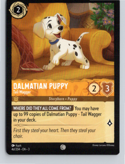 Dalmatian Puppy Tail Wagger 4d/204 Into the Inklands Disney Lorcana - Image 1