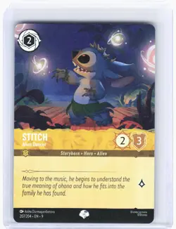 2023 Disney Lorcana—Stitch - Alien Dancer #207 Fabled—Epic Foil - Image 1
