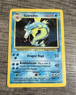 1999-2000 Pokemon - 7 Card Holo Lot - Gyarados Clefable Poliwrath Wigglycuff - Image 2
