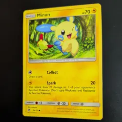 MINUN 34/73 POKEMON CARD (SHINING LEGENDS SET) - Image 4