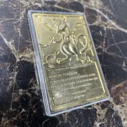 1999 MEWTWO #150 Gold Bar Card Limited Edition Burger King Gold Plated Pokemon - Image 5