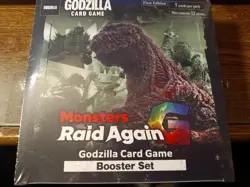 GODZILLA MONSTERS RAID AGAIN CARD GAME UNOPENED BOOSTER BOX 12 PACKS 7 CARDS - Image 1