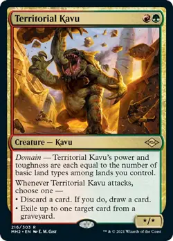 Territorial Kavu Modern Horizons 2 NM Red Green Rare MAGIC MTG CARD ABUGames - Image 1