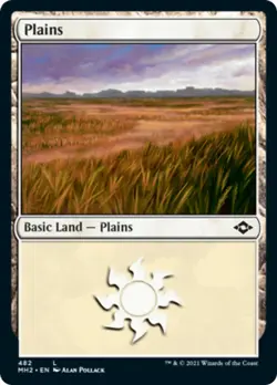 Plains (482) FOIL Modern Horizons 2 NM Basic Land MAGIC GATHERING CARD ABUGames - Image 1