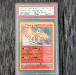 Pokemon Shining Ho-Oh SM Black Star Promo Holo SM70 PSA 9 130 HP Card - Image 1