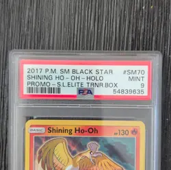 Pokemon Shining Ho-Oh SM Black Star Promo Holo SM70 PSA 9 130 HP Card - Image 2