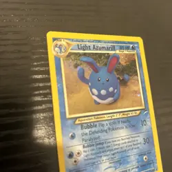 Pokemon TCG Light Azumarill Holo Rare Unlimited Card 13/105 Neo Destiny MP - Image 2
