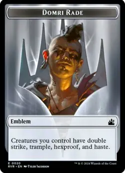 X 1 Domri Rade Emblem NM-M RVR 020 MTG Magic The Gathering - Image 1
