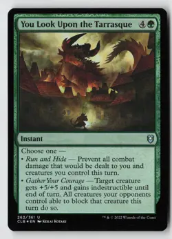 You Look Upon the Tarrasque *Foil* CLB 262 NM-LP - Image 1