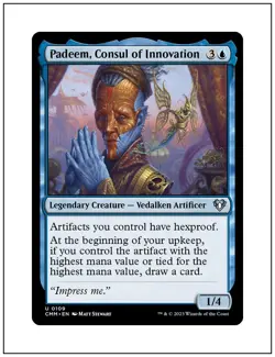 1x Padeem, Consul of Innovation, Commander Masters, Magic the Gathering, MTG NM - Image 1