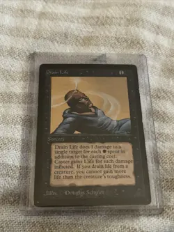 Beta Drain Life - Magic the Gathering MtG Good Conditioning - Image 1
