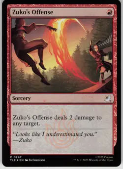MTG Zuko's Offense Foil NM Avatar: The Last Airbender: Eternal Legal Magic 247 - Image 1
