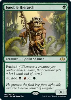 Ignoble Hierarch Modern Horizons 2 NM Green Rare MAGIC GATHERING CARD ABUGames - Image 1