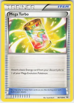 Mega Turbo 86/108 Uncommon Roaring Skies Pokemon Lightly Played - Image 1