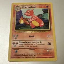 Charmeleon 24/102 NM/M - Base Set Unlimited - Pokemon TCG - Buy 3 Get 2 Free - Image 1