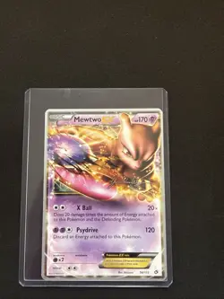 Mewtwo EX 54/113 2014 World Championship Ultra Rare Pokemon Card DMG - Image 1