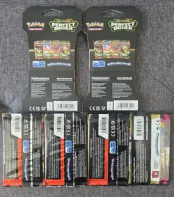 Pokemon TCG Booster Packs Lot of 5 Perfect Order Mega Evolution Vivid Voltage - Image 2
