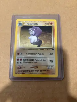 Pokemon TCG Poliwrath 9/75 Neo Discovery Holo Rare - Image 1