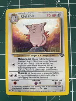 Pokemon TCG Clefable Jungle 1/64 Holo Unlimited Holo Rare - Image 1