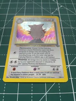 Pokemon TCG Clefable Jungle 1/64 Holo Unlimited Holo Rare - Image 2