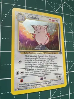 Pokemon TCG Clefable Jungle 1/64 Holo Unlimited Holo Rare - Image 3