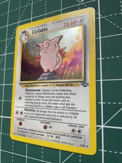 Pokemon TCG Clefable Jungle 1/64 Holo Unlimited Holo Rare - Image 4