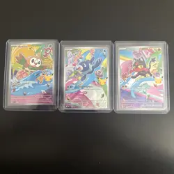 Pokemon TCG First Partner Illustration Collection Series 1 Gen 7 Starters Set - Image 1