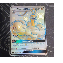 Pokemon Altaria GX Full Art Holo Shiny Holo Rare Hidden Fates SV77/SV94 200 HP - Image 1