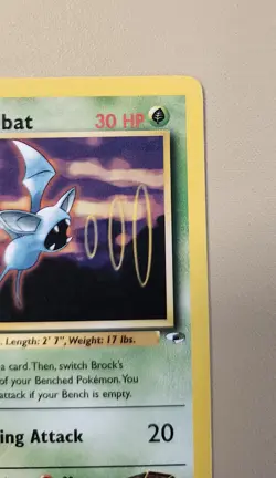 2000 Pokemon WOTC English Gym Heroes Brock's Zubat GHbZ2 - Image 5