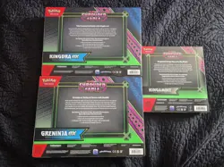 Pokemon TCG Shrouded Fable Kingdra ex/Greninja ex/Kingambit Collection Sealed - Image 2