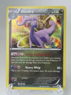 Goodra 74/106 Holo Rare Flashfire Pokemon Holo Moderately Played - Image 2