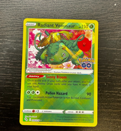 POKEMON TCG - POKEMON GO RADIANT VENUSAUR 004/078 RADIANT HOLO RARE NM - Image 1