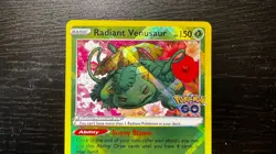 POKEMON TCG - POKEMON GO RADIANT VENUSAUR 004/078 RADIANT HOLO RARE NM - Image 3