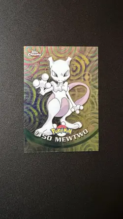Mewtwo #150 Pokemon 2000 Topps Chrome GEM MINT - Image 1