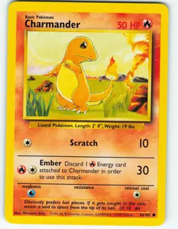 Charmander - 46/102 Base Set - Pokemon TCG - 1999 - Image 1