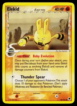 Elekid 48/101 Common Dragon Frontiers Pokemon Lightly Played - Image 1