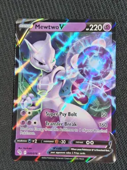 Mewtwo V 030/078 Pokemon Go Ultra Rare Pokemon Card NEAR MINT NM - Image 1