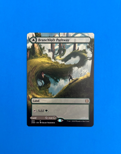 MTG - Branchloft Pathway Boulderloft Pathway - Borderless - Zendikar Rising LP - Image 1