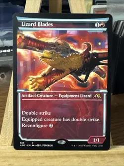 MTG *Lizard Blades Showcase X1* (NM) Kamigawa: Neon Dynasty Magic - Image 1