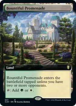 MTG English Bountiful Promenade (Extended Art) NM Foil - Image 1