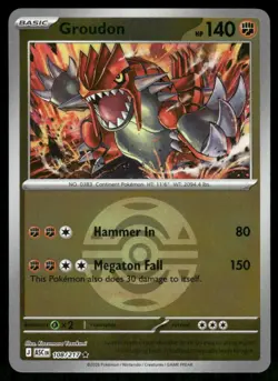 Pokemon Cards Groudon Dusk Ball 108/217 Ascended Heroes Rare NM - Image 1